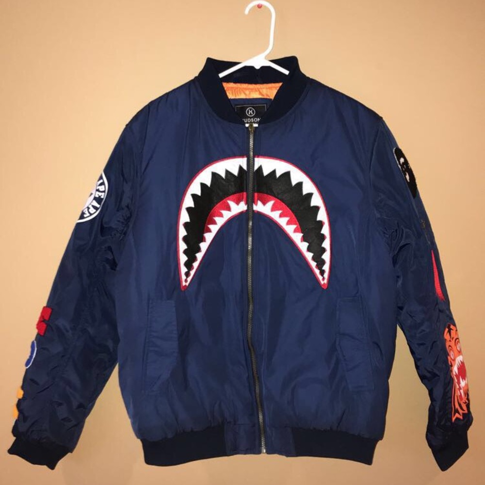 Hudson Outerwear Navy Bomber XL Bape Supreme